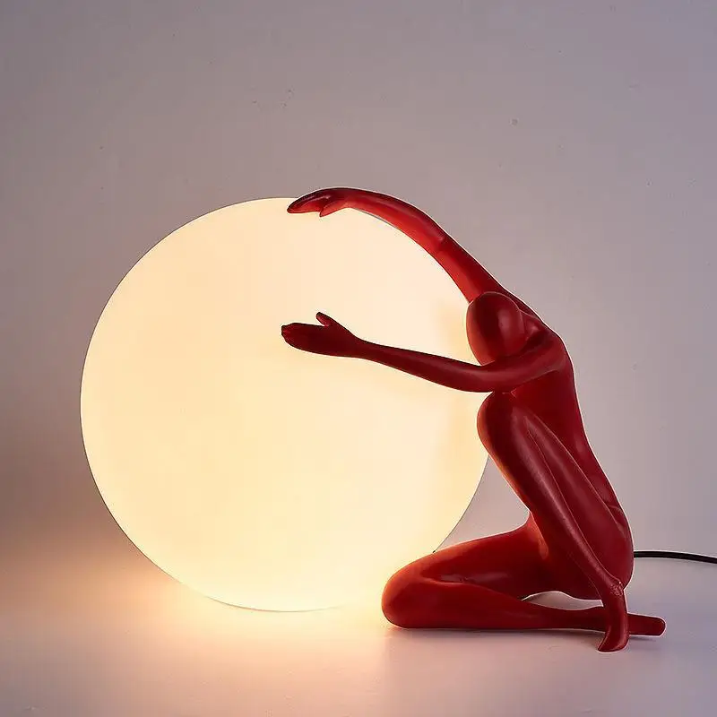 Italy Table Lamps Art  Portrai - огляд і ціна Resin Art On Floor