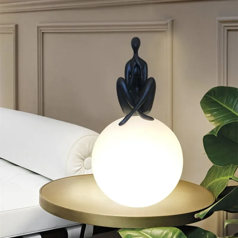 Italy Table Lamps Art  Portrai - огляд і ціна Resin Art On Floor