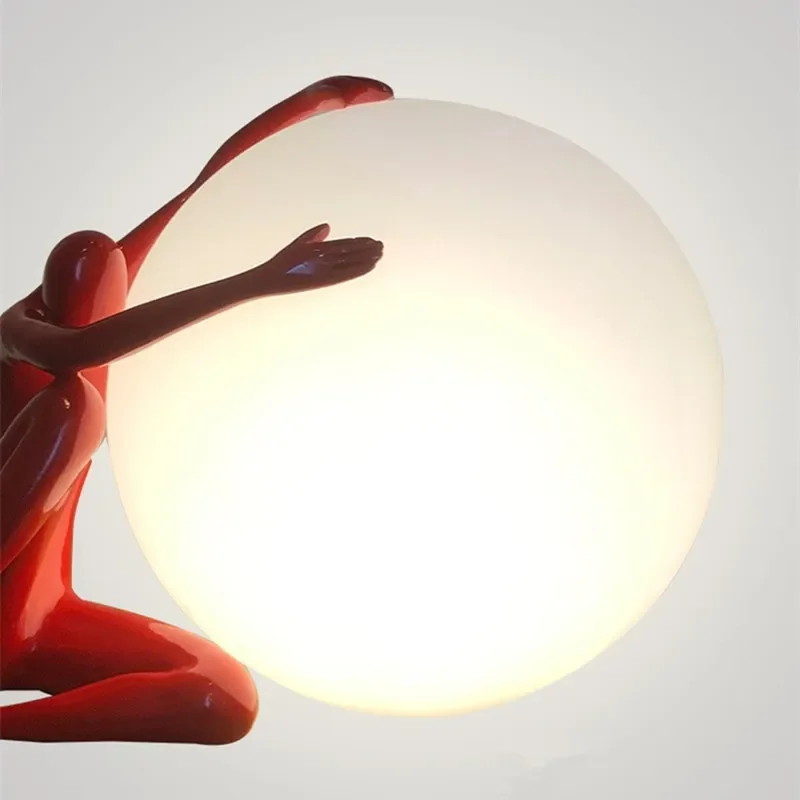Italy Table Lamps Art  Portrai - огляд і ціна Resin Art On Floor