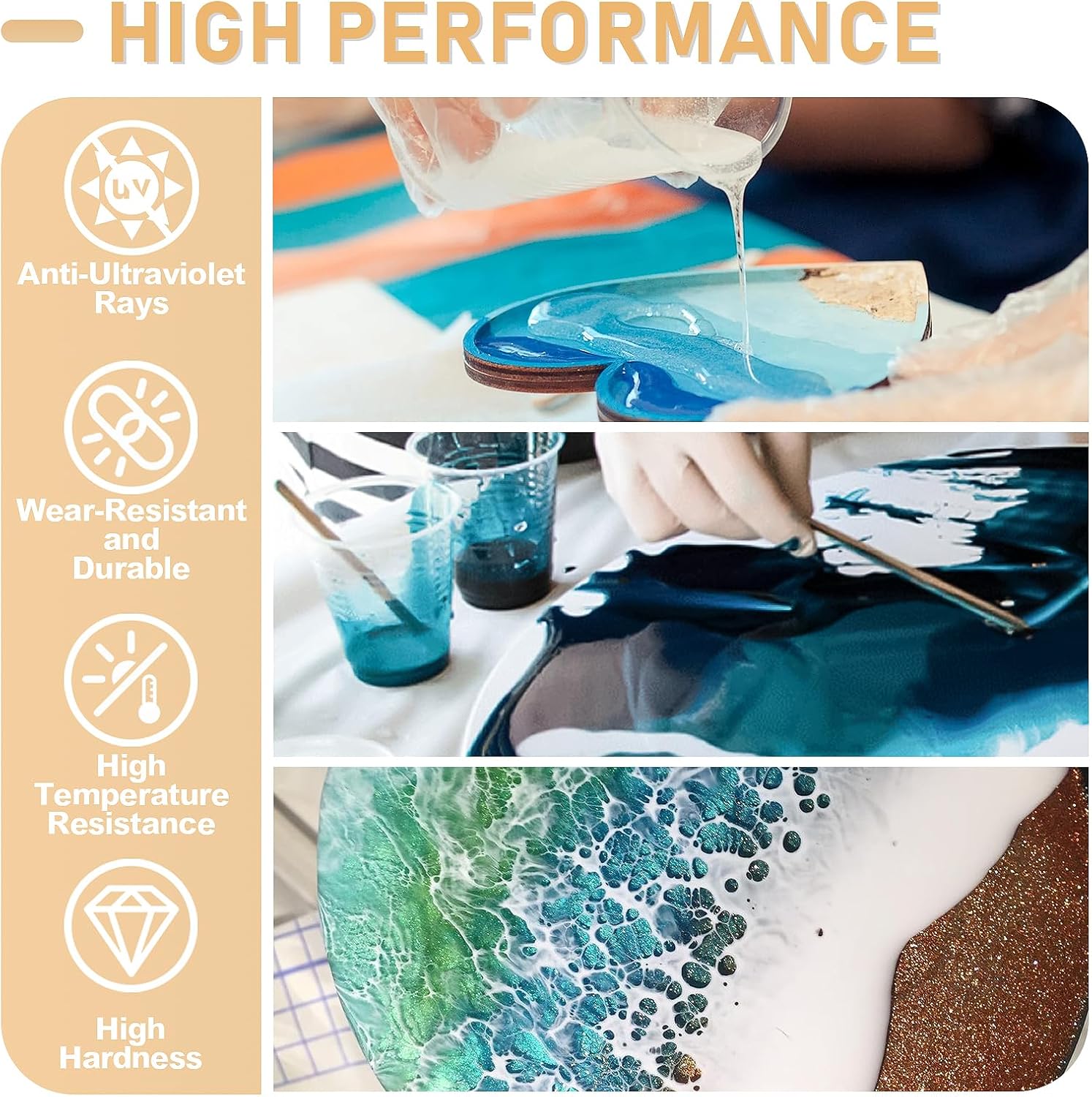 17.6oz/33.8oz AB Resin Epoxy G - огляд і ціна Resin Art Epoxy
