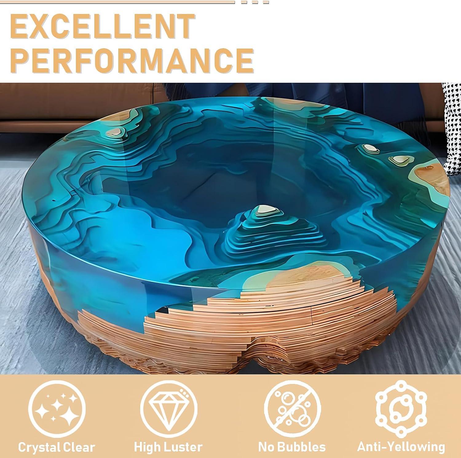 17.6oz/33.8oz AB Resin Epoxy G - огляд і ціна Resin Art Epoxy