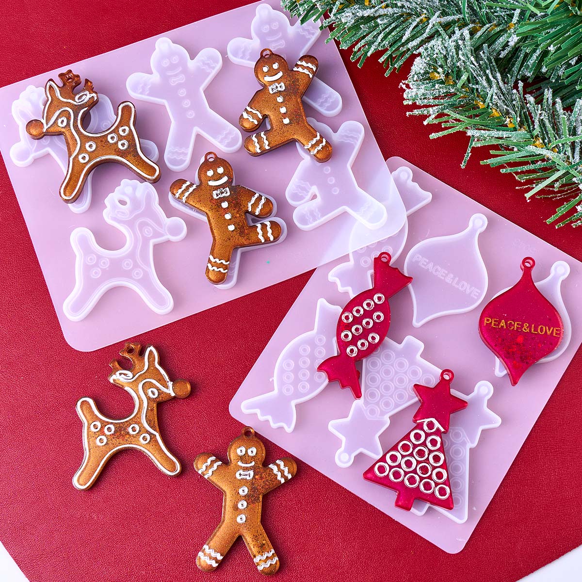 Christmas Series Earrings Pend - огляд і ціна Resin Art Guide