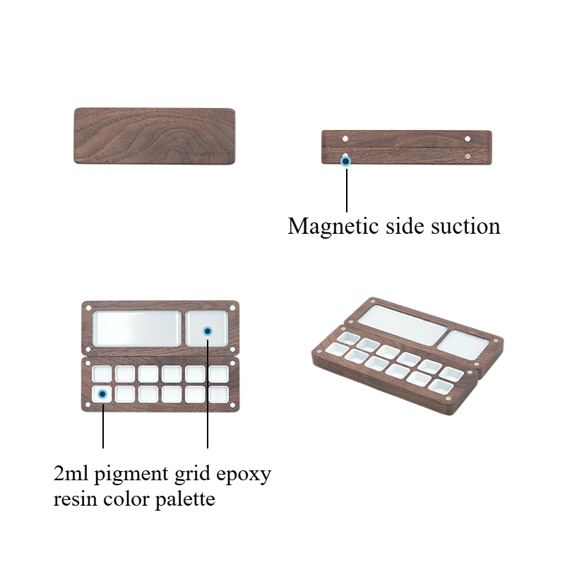 Solid Wood Watercolor Pigment  - огляд і ціна Resin Art Wooden Tray