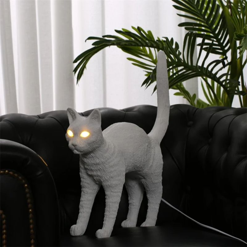Nordic cat Table Lamp Resin an - огляд і ціна Resin Art On Floor