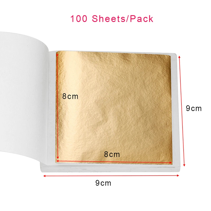 100-200sheets Imitation Gold F - огляд і ціна Gold Leaf Foil