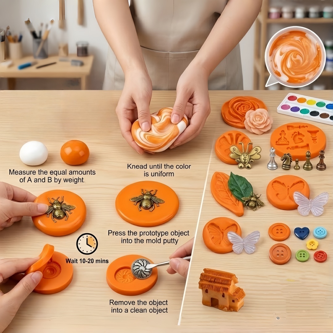 Silicone Putty DIY Crafting Se - огляд і ціна Resin Art Guide