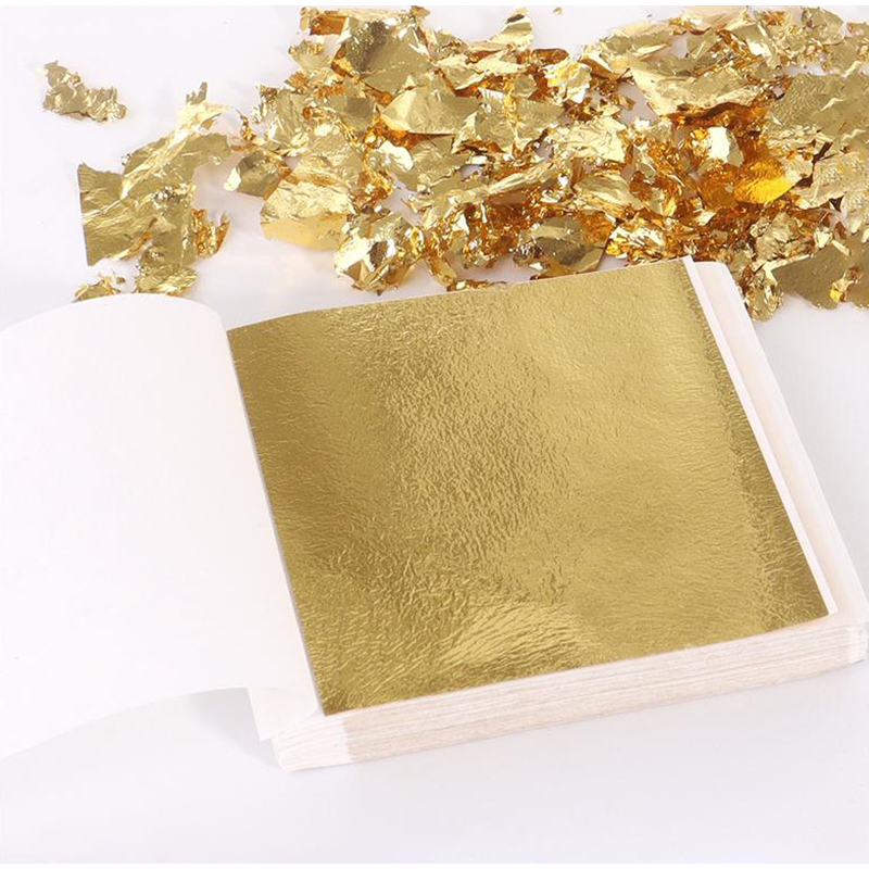 200Pcs Golden Leaf Foil Leaf S - огляд і ціна Gold Leaf Foil
