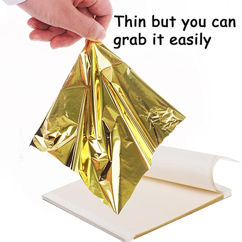 200Pcs Golden Leaf Foil Leaf S - огляд і ціна Gold Leaf Foil