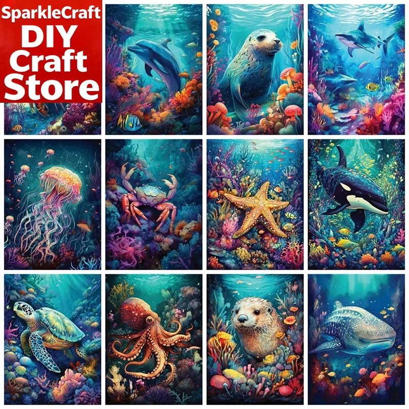 1PC frameless  Full Square Rou - огляд і ціна Resin Art Wall