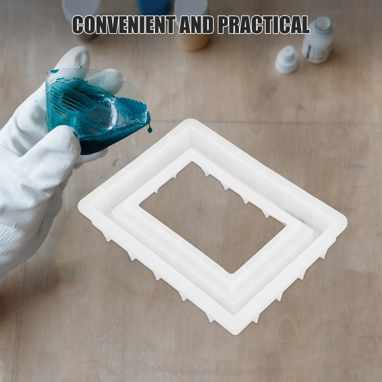 Photo Frame Silicone Mold Rect - огляд і ціна Resin Art For Photo Frame