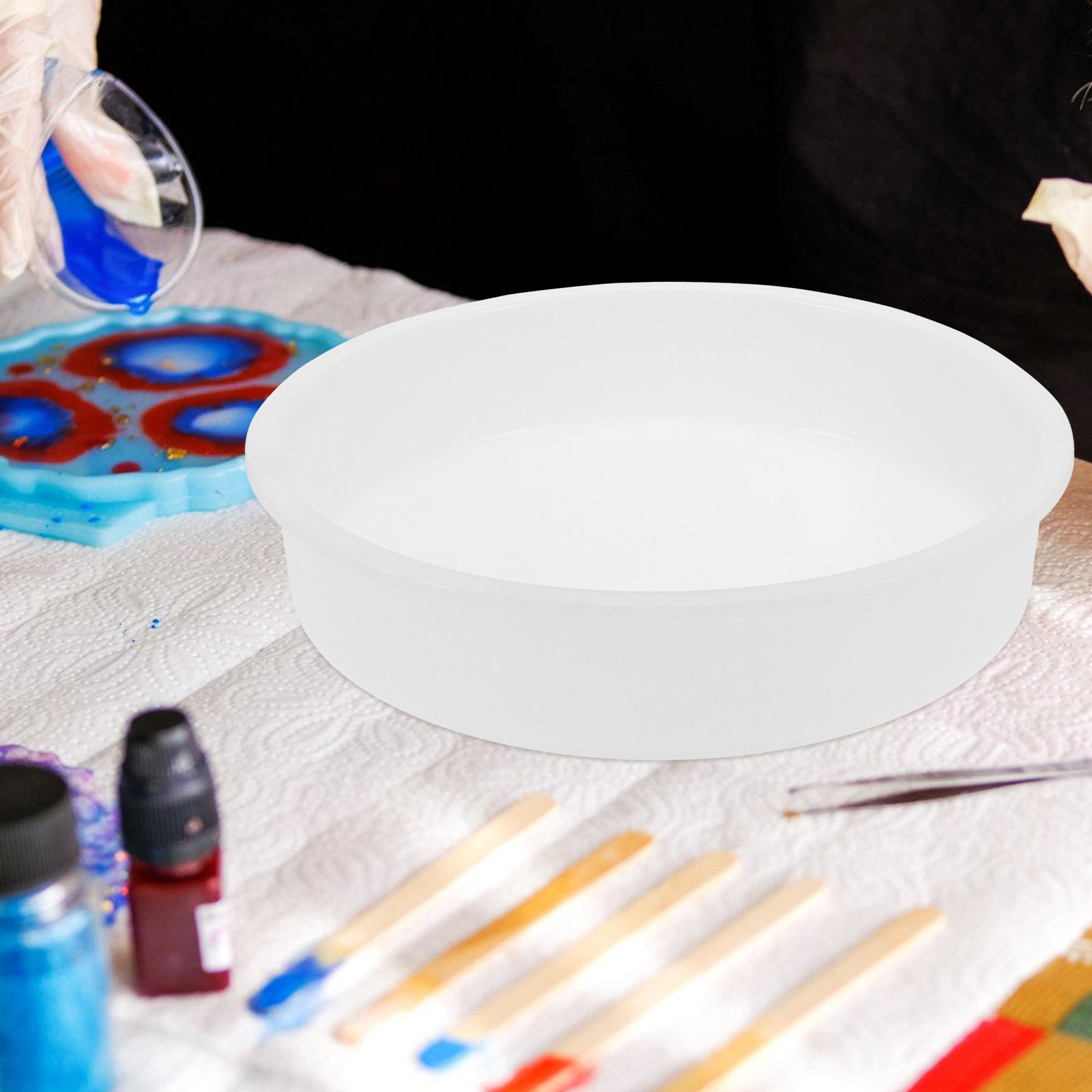 Premium Round Silicone Mold Se - огляд і ціна Resin Art Wooden Tray
