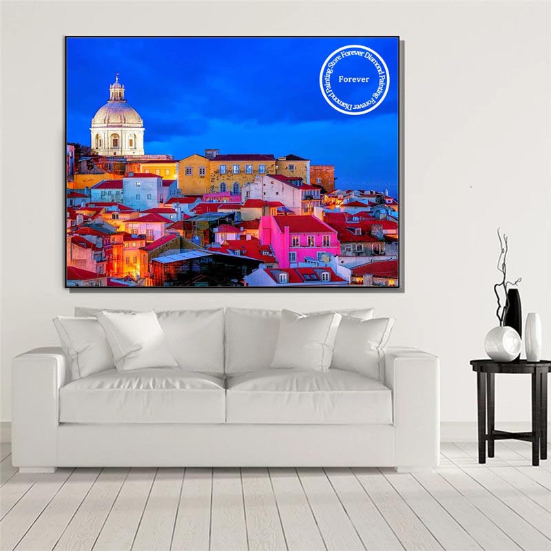 Lisbon Landscape Full Diamond  - огляд і ціна Resin Art Wall