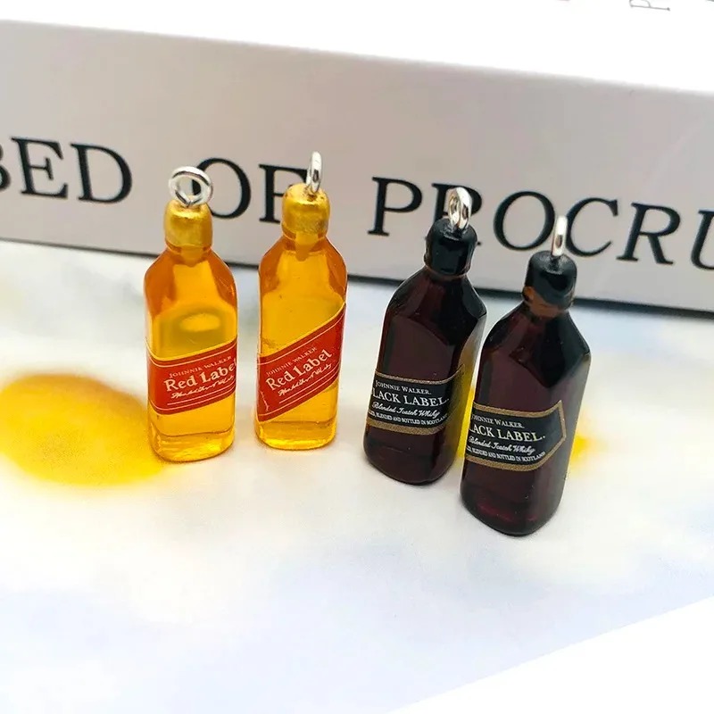 10Pcs Tiny Wine Bar Bottle Res - огляд і ціна Resin Art Earrings