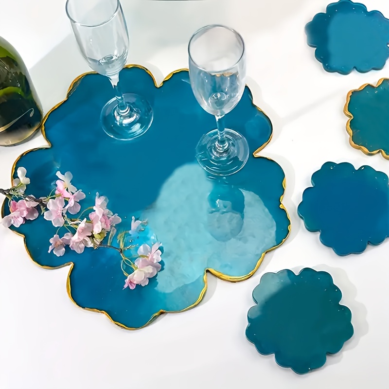 5pcs Mirror Large Flower Small - огляд і ціна Resin Art Flower