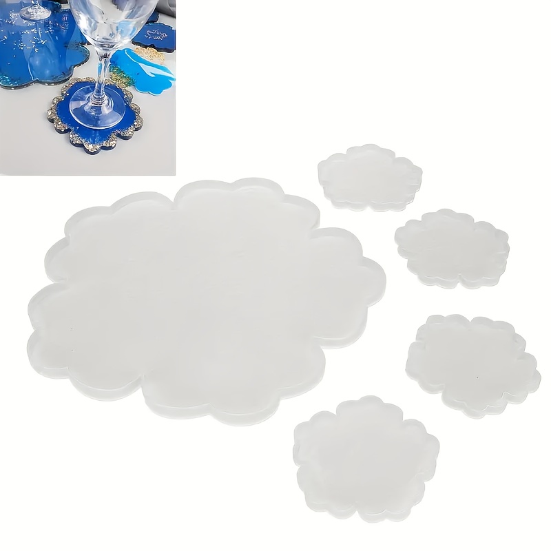 5pcs Mirror Large Flower Small - огляд і ціна Resin Art Flower