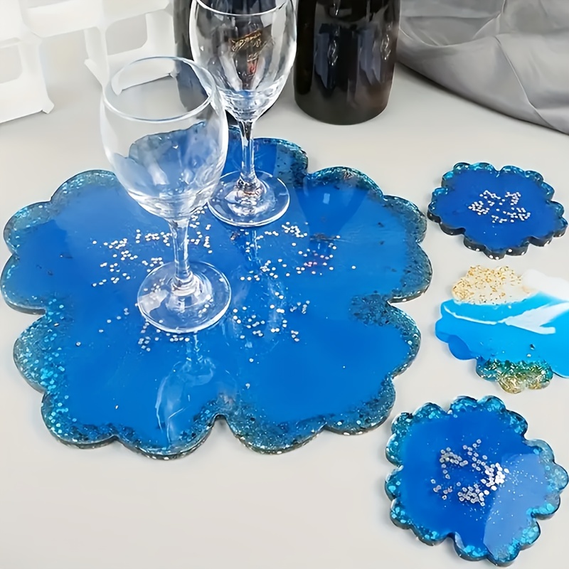 5pcs Mirror Large Flower Small - огляд і ціна Resin Art Flower