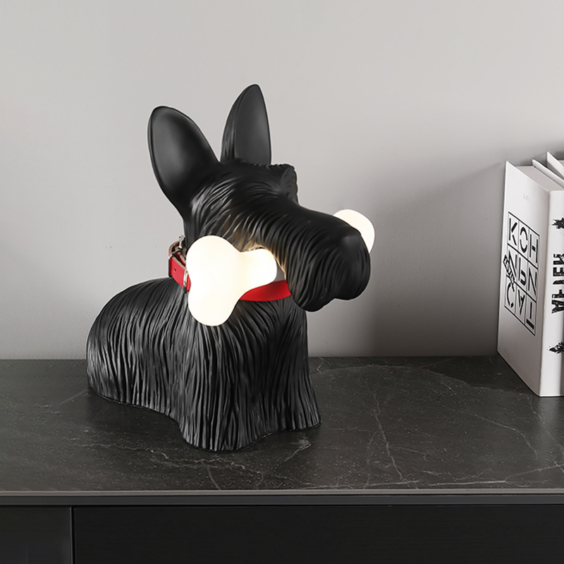Scottie Table Lamp Decoration  - огляд і ціна Resin Art On Floor