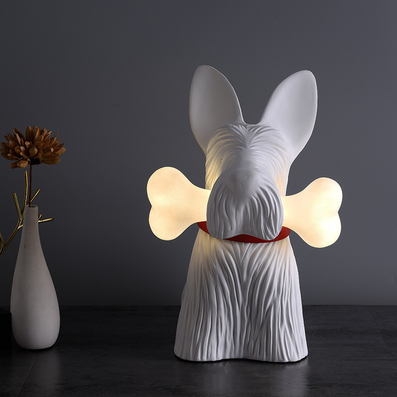 Scottie Table Lamp Decoration  - огляд і ціна Resin Art On Floor
