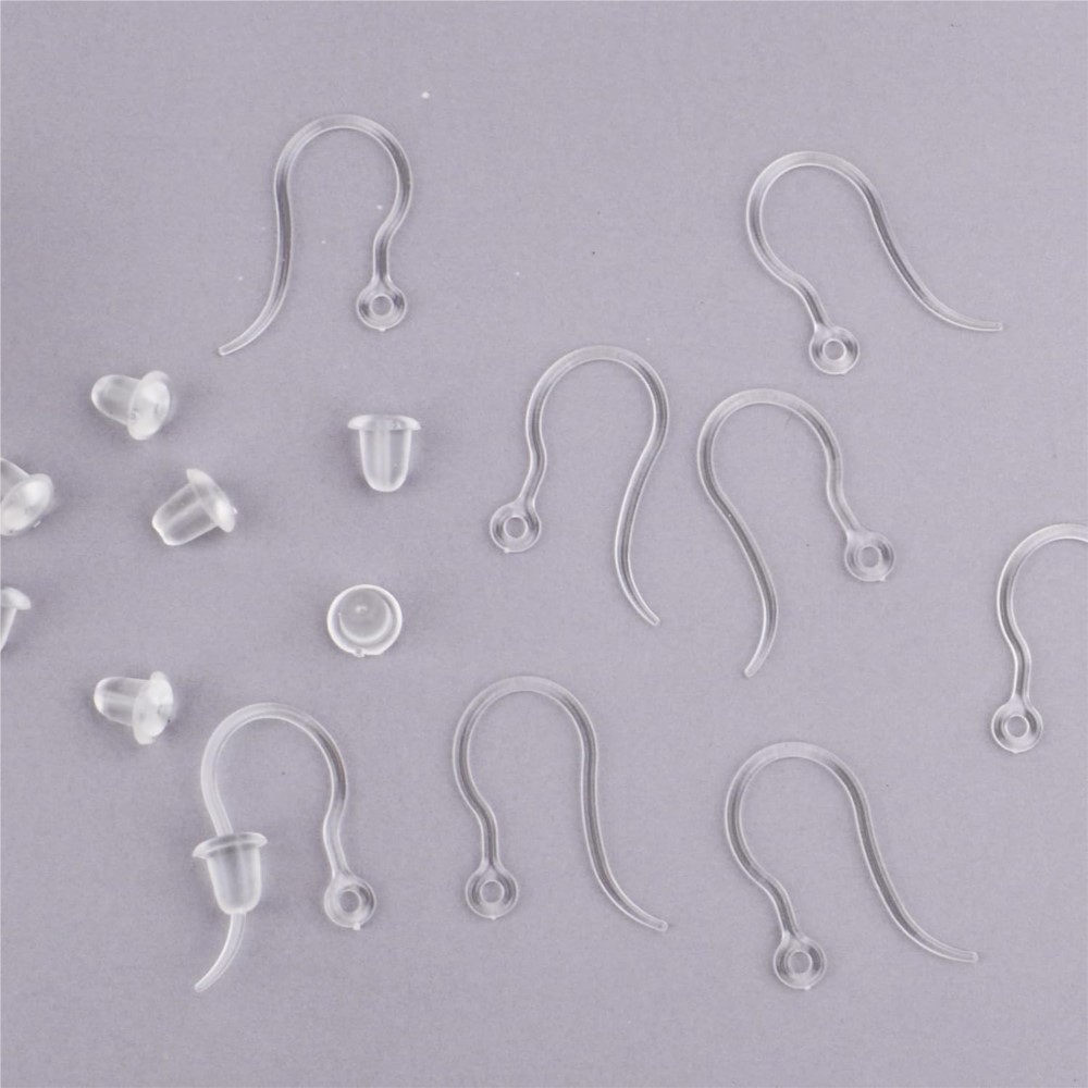 40pcs Clear Plastic Earring Ho - огляд і ціна Resin Art Earrings