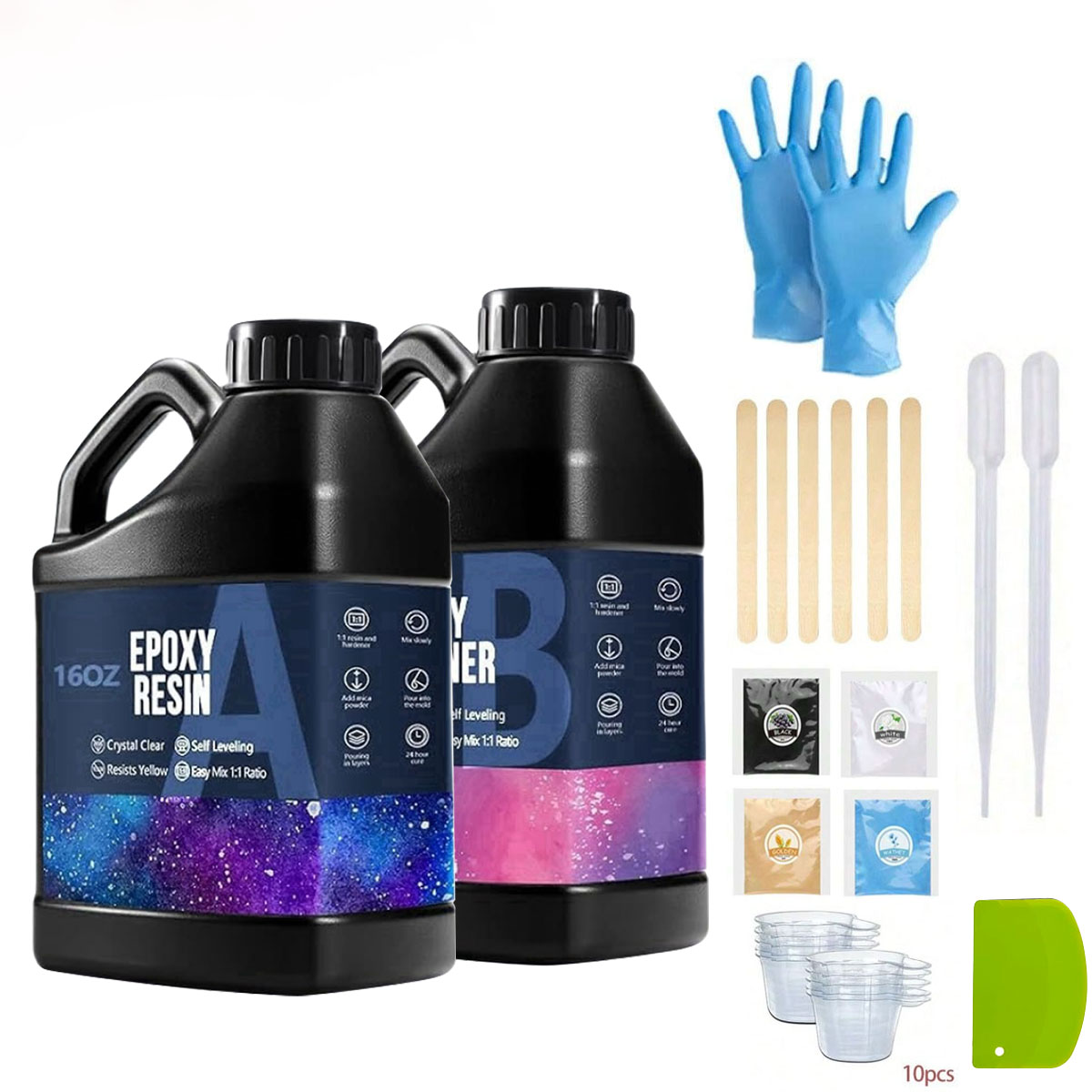 1000ml Crystal Clear Epoxy Res - огляд і ціна Resin Art Epoxy