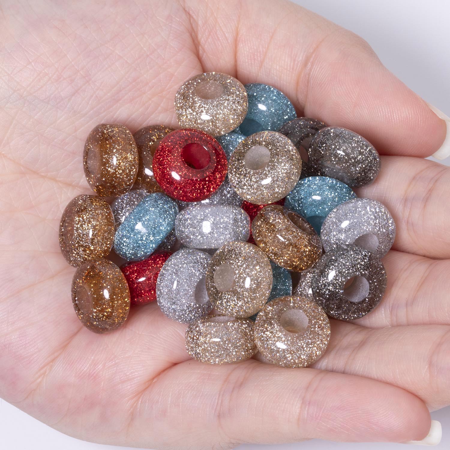 Colorful Sparkle Resin Beads 3 - огляд і ціна Resin Art Earrings