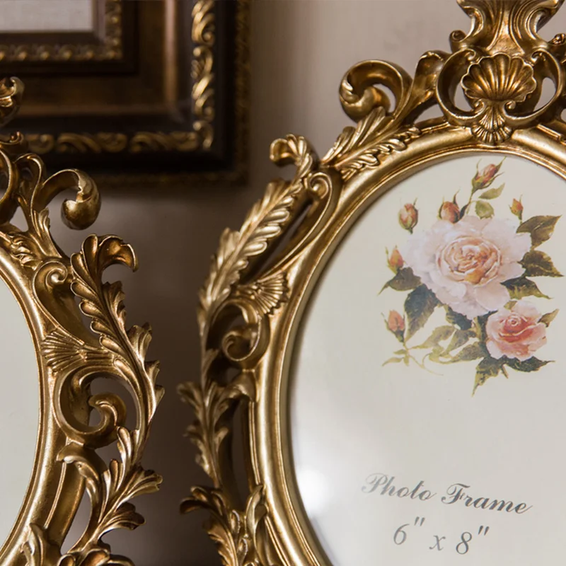 Retro Gold Oval Resin Photo Fr - огляд і ціна Resin Art For Photo Frame