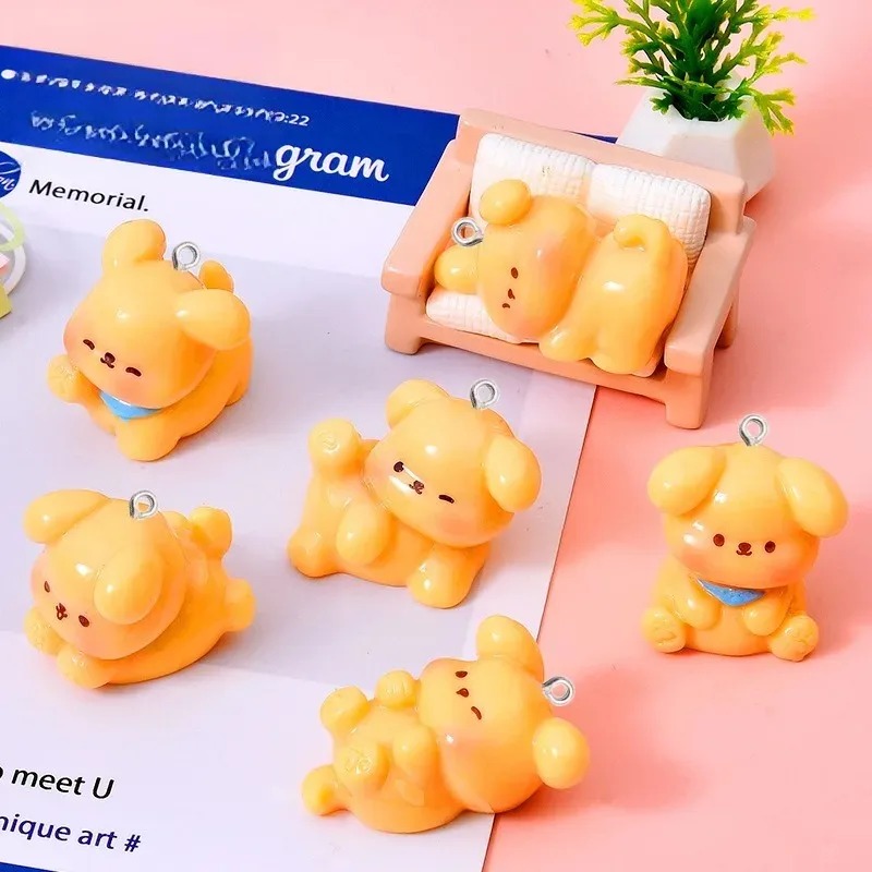 10Pcs Cute Cartoon Dog Acrylic - огляд і ціна Resin Art Earrings