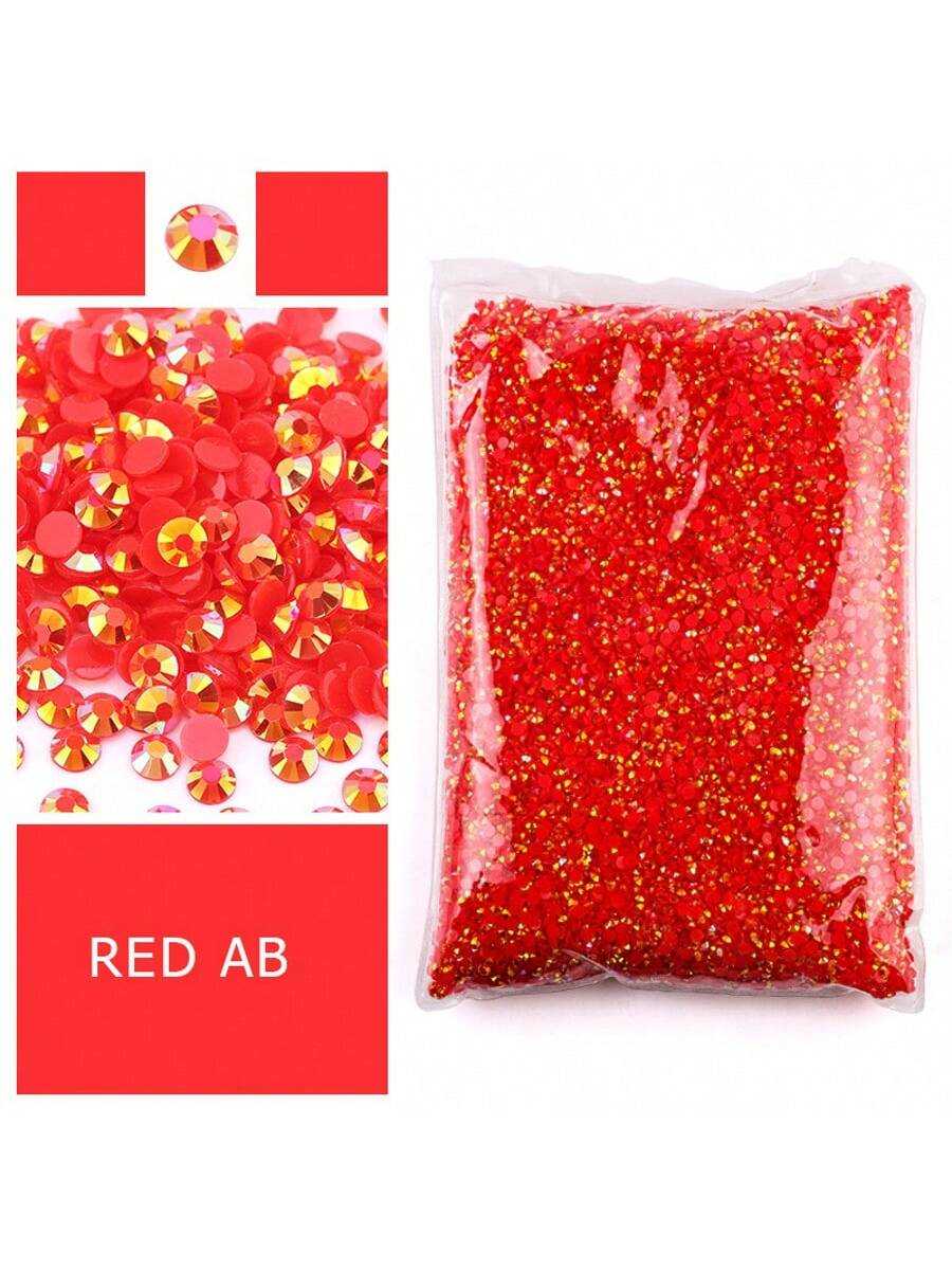 Red Flatback Resin Rhinestones - огляд і ціна Resin Art Quantity
